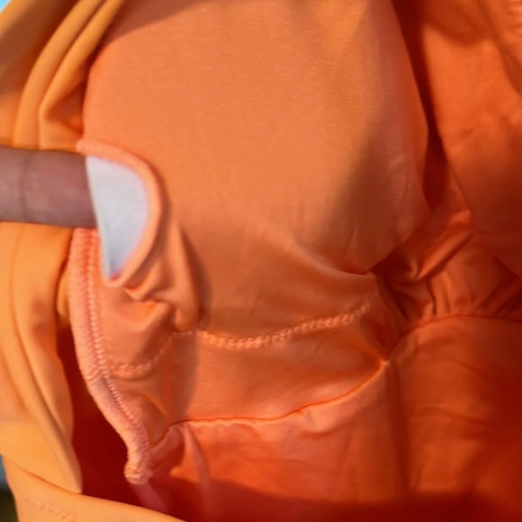 NWOT Cupshe Orange Sorbet Swimsuit One Piece Small - Picture 5 of 5